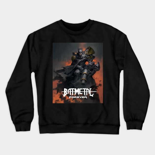 Batmetal Crewneck Sweatshirt by Hieumayart